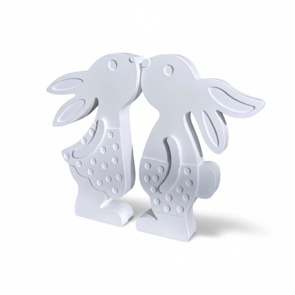 Hasenmädchen Hasenjunge Frühlingsdeko Hasenpaar Osterdeko aus Raysin - Artikel-Nr. 1100069